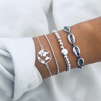 Set de 4 bracelets Léa sur...