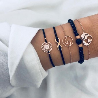 Set de 5 bracelets sur le...