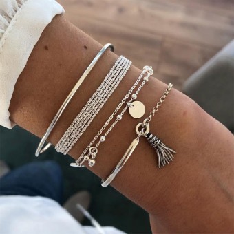 Set de 4 bracelets Relax en...