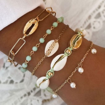 Set de 5 bracelets Océan et...