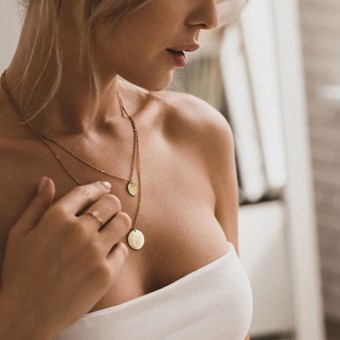 Collier double rang élégant...