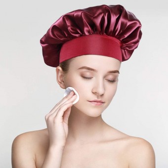 Bonnet de sommeil en satin