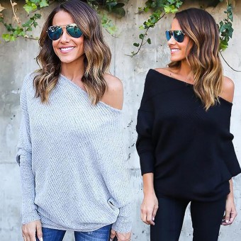 Pull à épaules dénudées